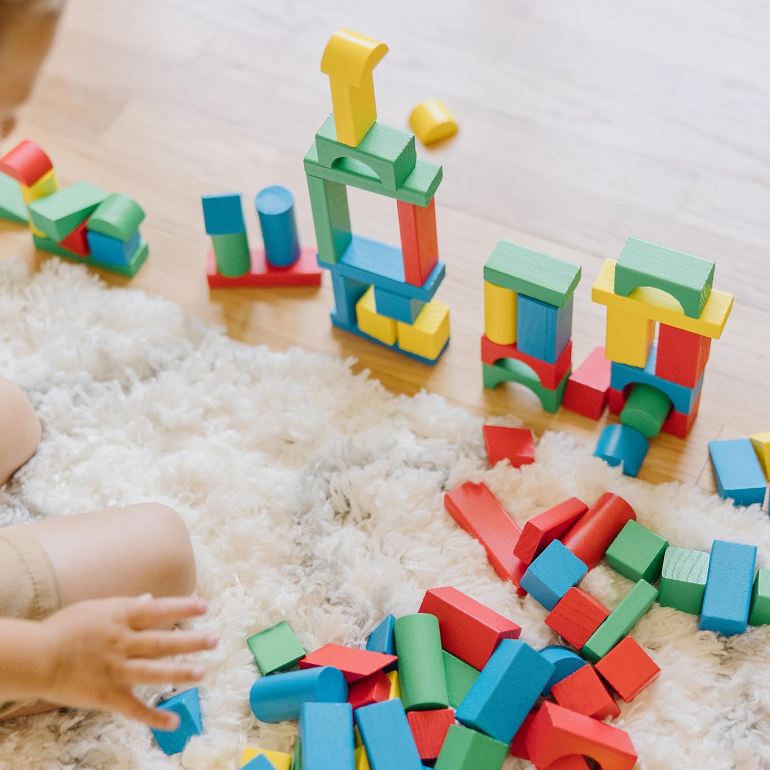 Kidshaven - 100pcs wooden building blocks