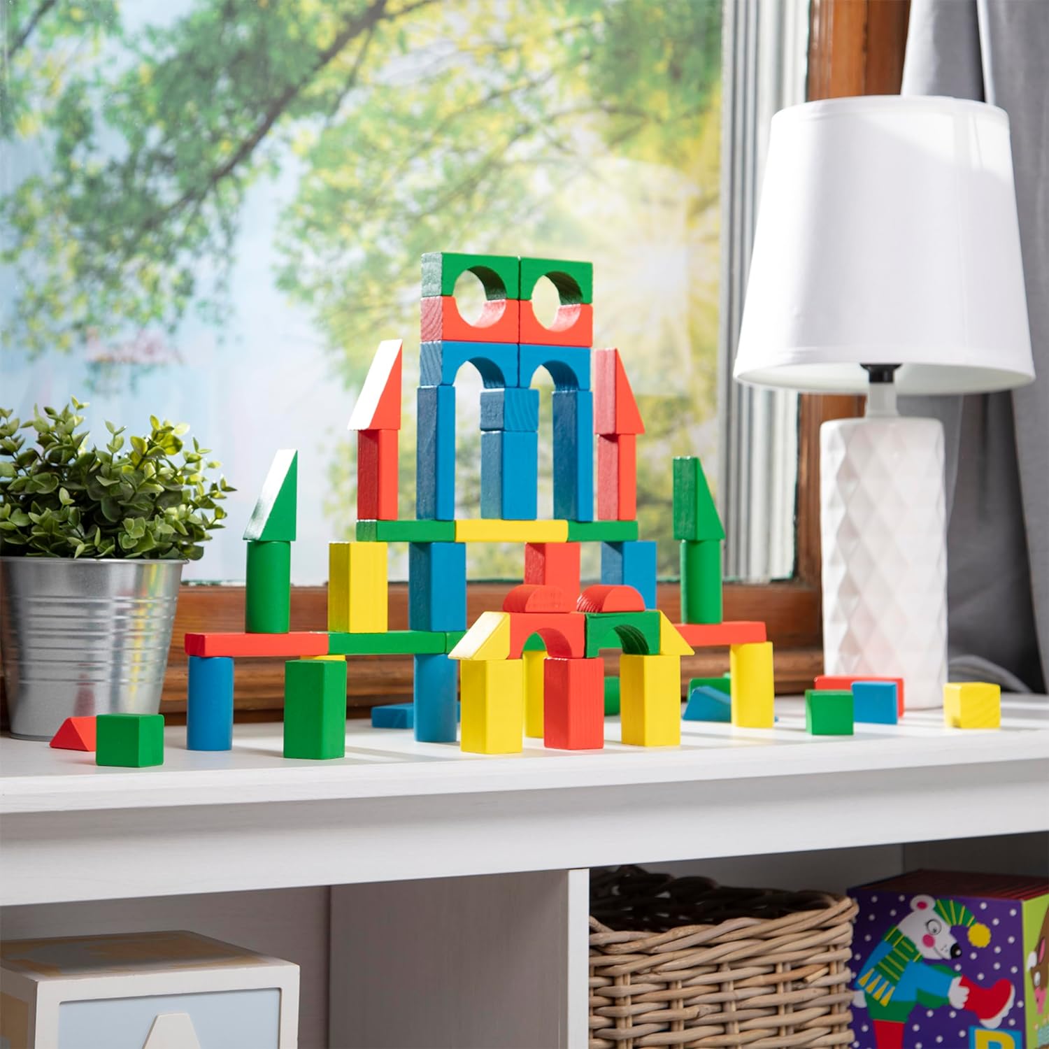 Kidshaven - 100pcs wooden building blocks